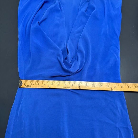 DVF Diane Von Furstenberg REARA Sleeveless Silk‎ Mini Dress Olympic Blue Size 0 - Picture 11 of 15